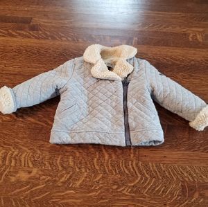 Jean Bourget quilted jacket sherpa lined